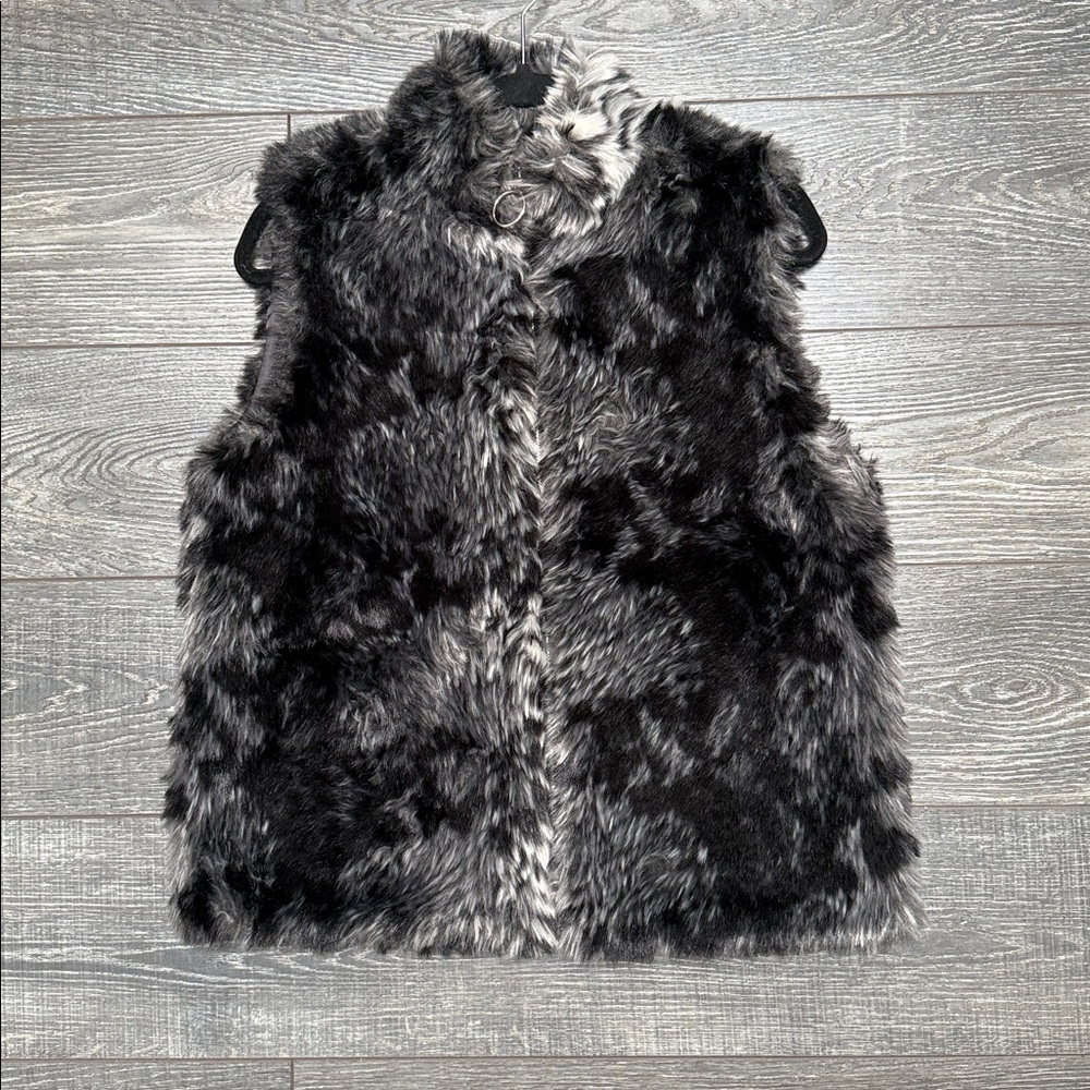 INC Faux Fur Vest